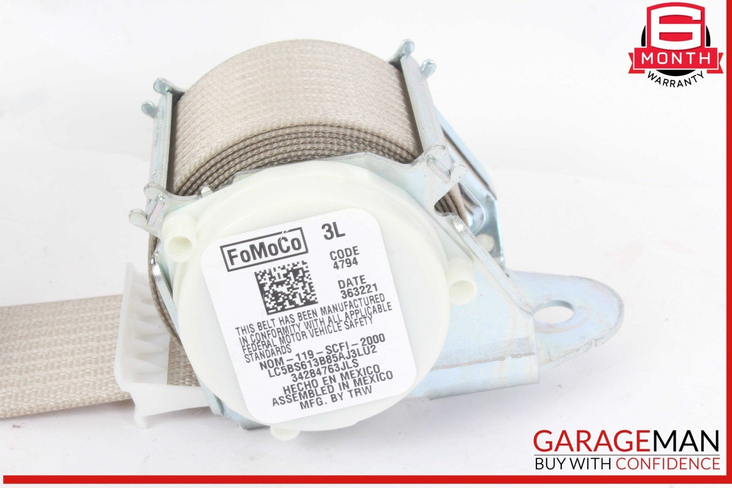 20-24 Lincoln Aviator Rear Left Driver Side 3rd Third Row Seat Belt OEM