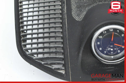 15-23 Porsche Macan 95B Instrument Panel Center Dash Clock Trim Cover Black OEM