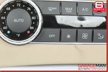 12-14 Mercedes W204 C250 AC A/C Heater Climate Temperature Control Switch Beige