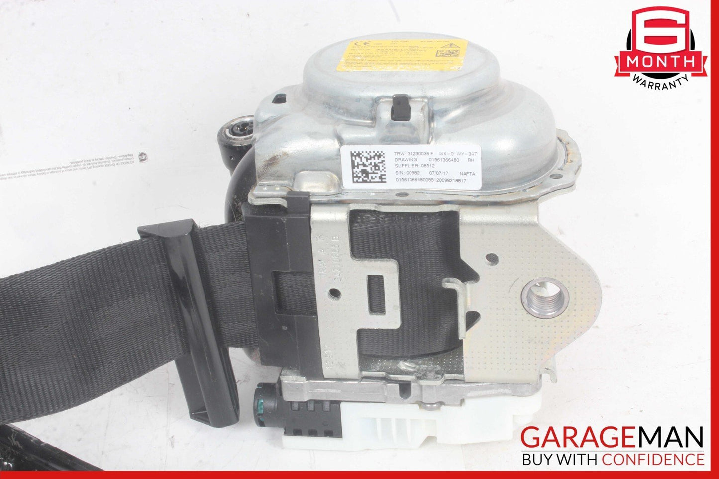 17-23 Alfa Romeo Stelvio Front Right Seatbelt Seat Belt Retractor OEM