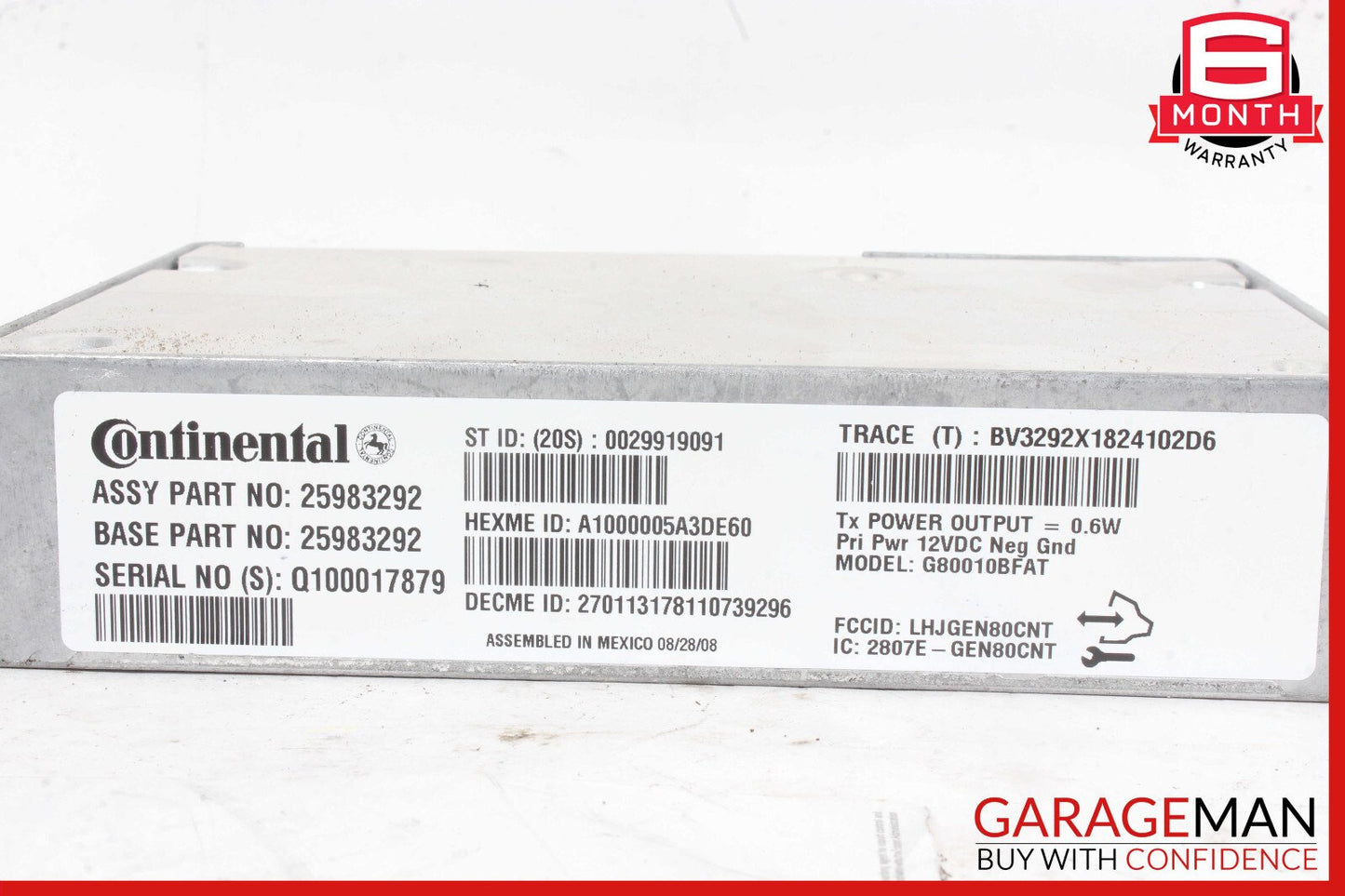 05-11 Cadillac STS Communication Control Module OEM