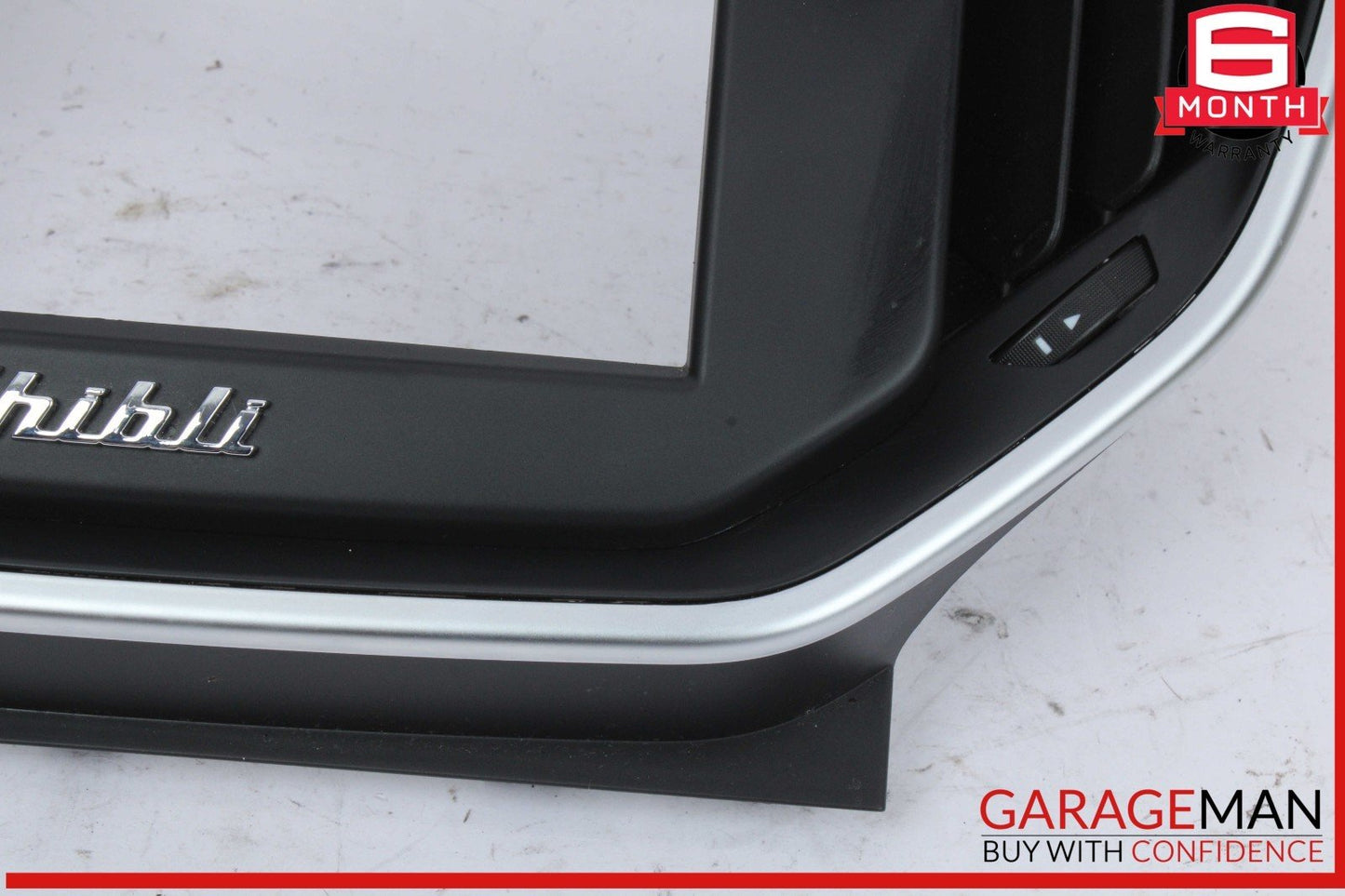 14-16 Maserati Ghibli Center Dash Air Vent Grille Screen Frame Trim Panel OEM