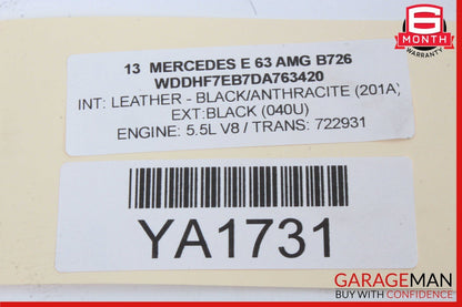 10-18 Mercedes W218 CLS63 E63 AMG Rear Right Side Air Suspension Bag Shock OEM