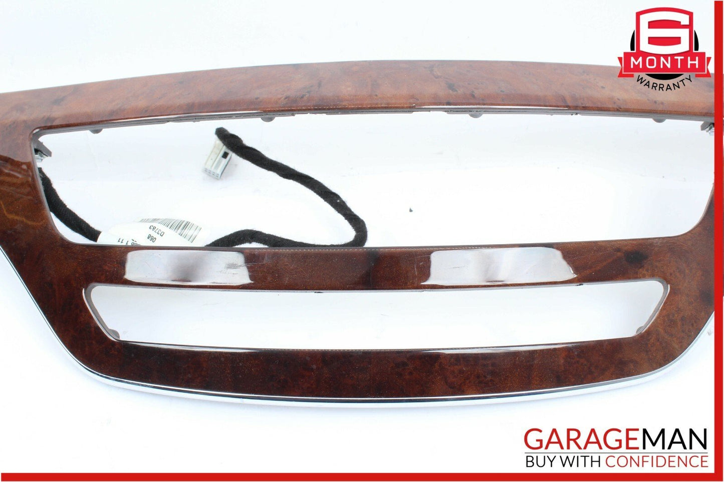 07-09 Mercedes W221 S550 Front Center Dashboard Trim Panel Bezel Cover Wood