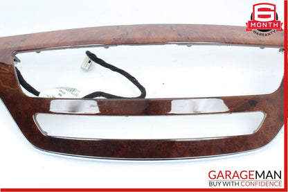 07-09 Mercedes W221 S550 Front Center Dashboard Trim Panel Bezel Cover Wood