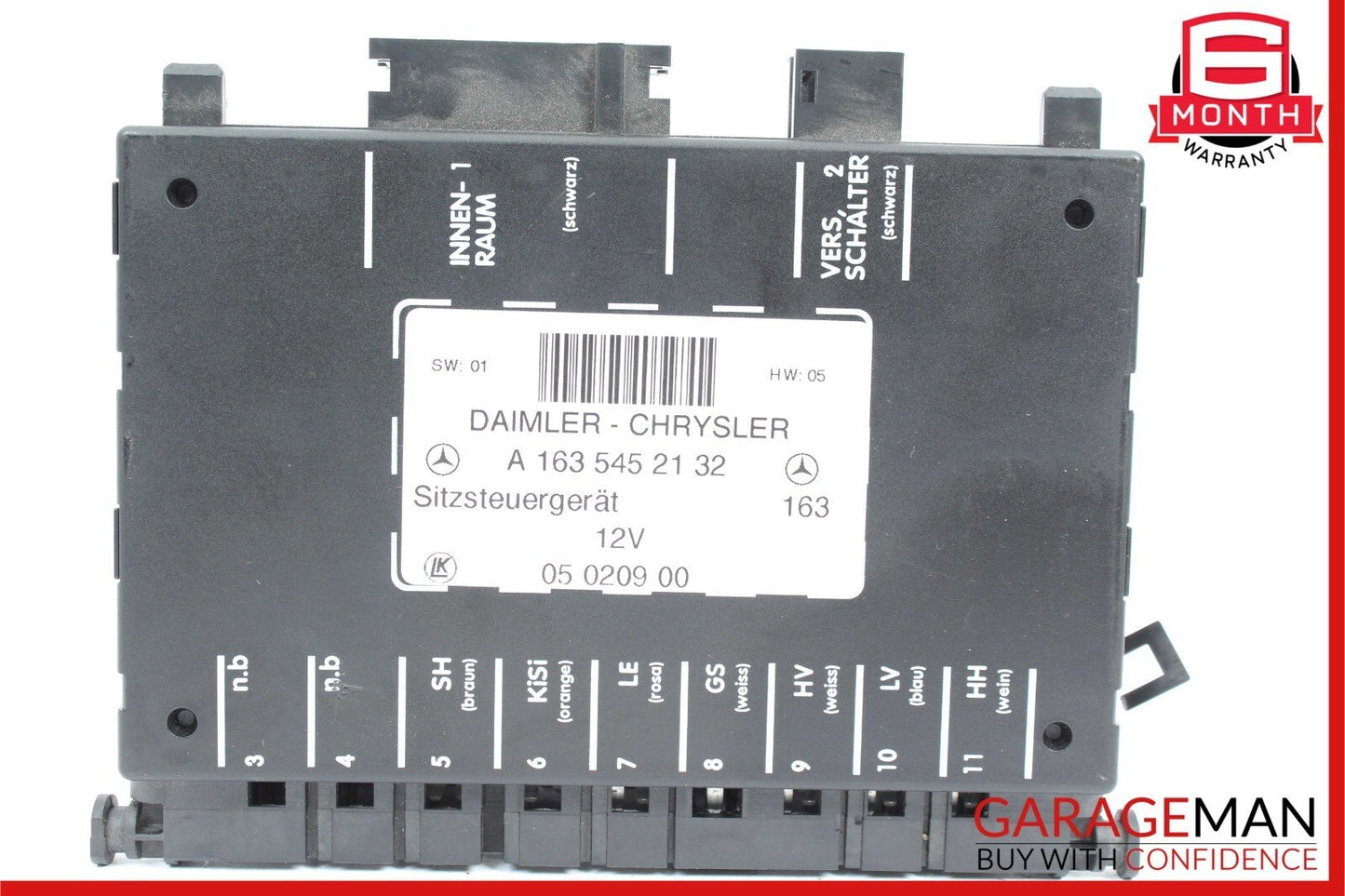 98-05 Mercedes W163 ML320 ML430 Seat Control Module Front Left Or Right OEM