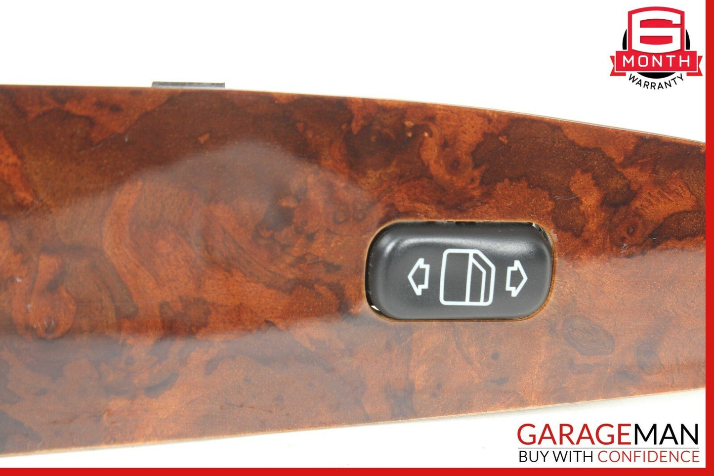 00-02 Mercedes W220 S430 S600 Front Right Passenger Window Switch Panel Wood OEM