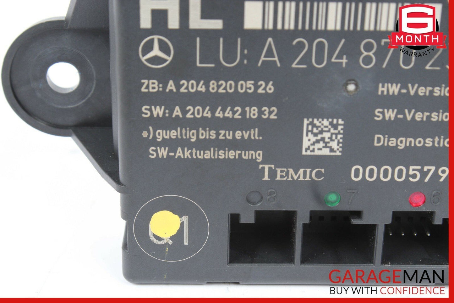 08-14 Mercedes W204 C300 C350 Rear Left Side Door Control Module 2048702326 OEM