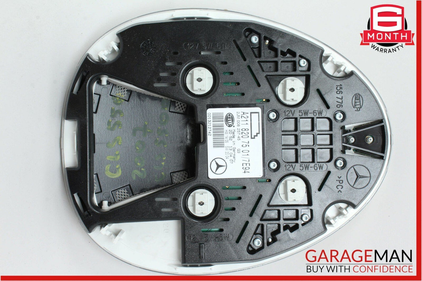 06-11 Mercedes W219 CLS550 E550 Rear Overhead Dome Light Reading 2118207501 OEM