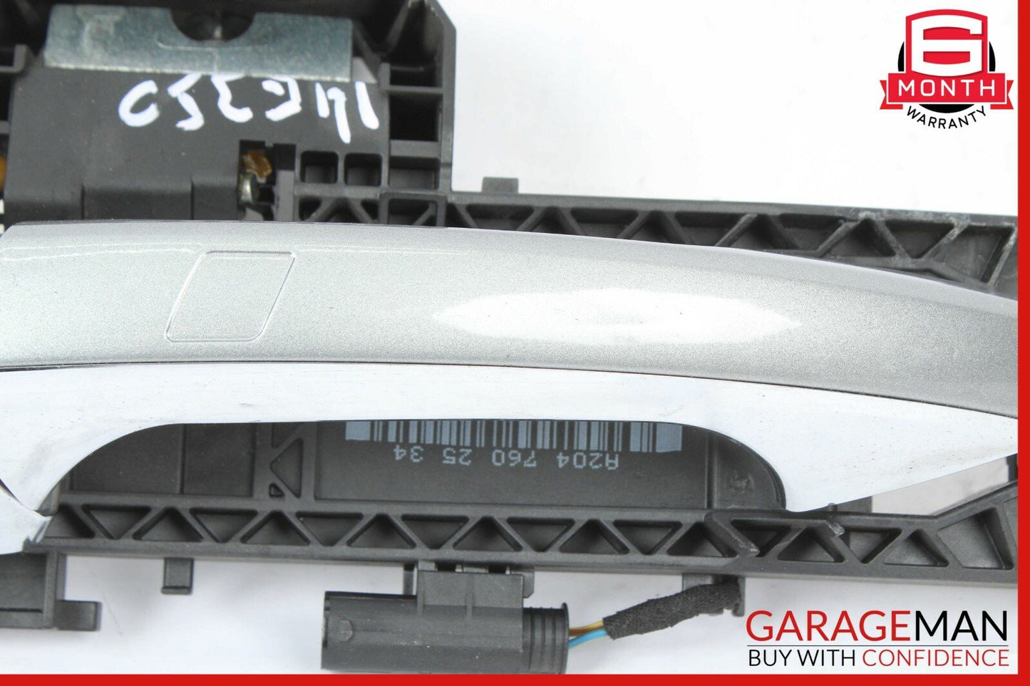 10-13 Mercedes W212 E350 E550 Rear Left Exterior Door Handle Assembly Silver OEM