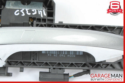 10-13 Mercedes W212 E350 E550 Rear Left Exterior Door Handle Assembly Silver OEM