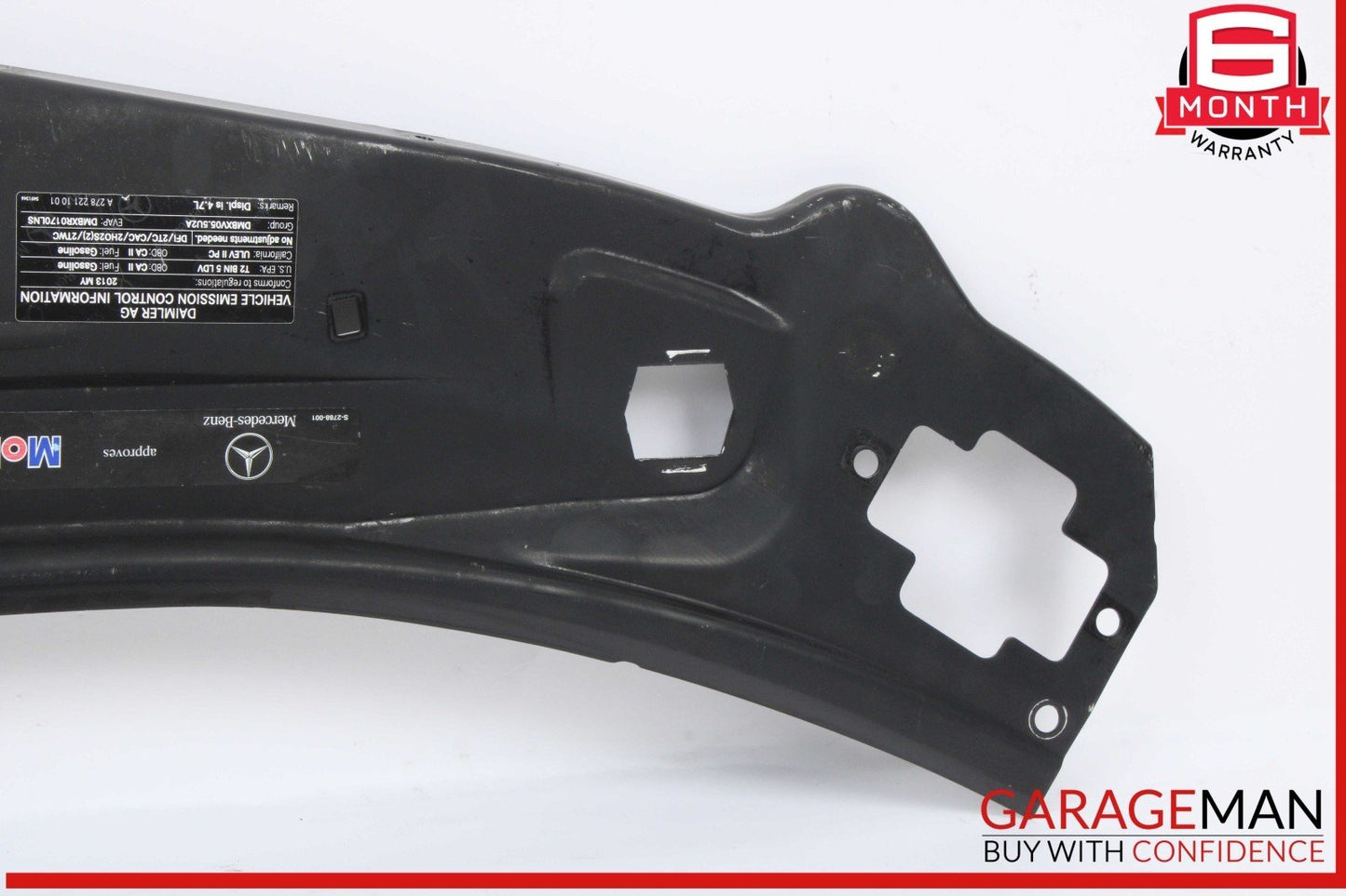 07-13 Mercedes W221 S550 Front Upper Radiator Core Support Headlight Bracket Bar