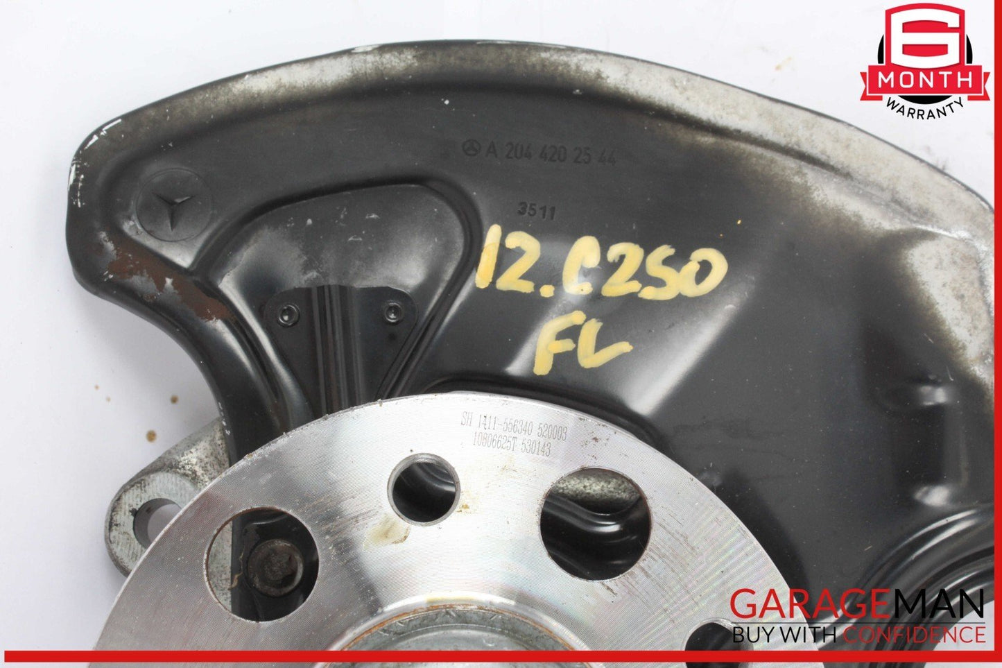 08-20 Mercedes W204 C250 E350 Front Left Wheel Spindle Knuckle Hub Bearing OEM