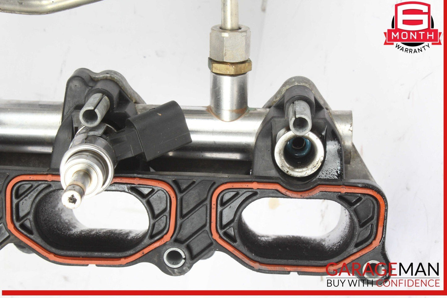 09-12 Audi Q5 Left and Right Lower Intake Manifold Fuel Rail w/ Injectors OEM