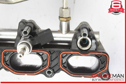 09-12 Audi Q5 Left and Right Lower Intake Manifold Fuel Rail w/ Injectors OEM