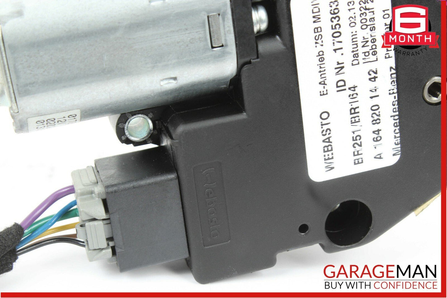 06-12 Mercedes GL450 GL550 R350 ML350 Pano Panoramic Sunroof Sun Roof Motor