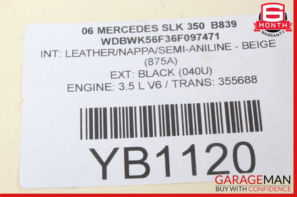 05-11 Mercedes R171 SLK350 Rear Right & Left Side Shock Absorber Coil Spring Set
