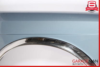 79-91 Mercedes W126 420SEL Front Right Side Wing Fender Panel Diamond Blue OEM