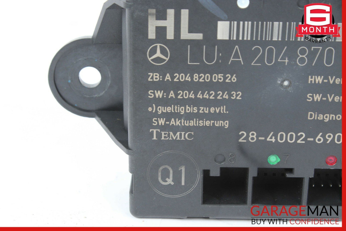 08-11 Mercedes W204 C300 C63 AMG Rear Left Side Door Control Module Unit OEM