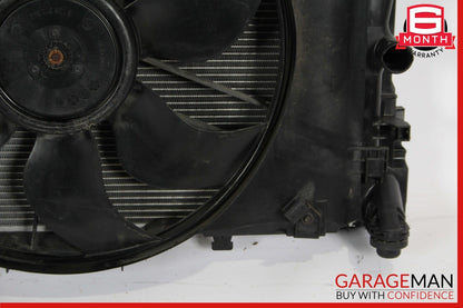 08-18 Mercedes SLK350 C250 Engine Cooling Fan Shroud Motor A/C AC Condenser Assy