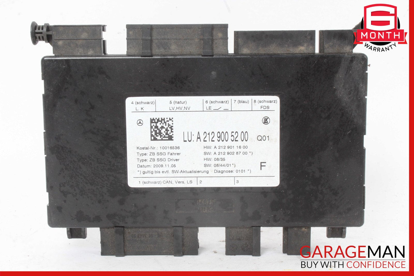 08-18 Mercedes W212 E350 SLK250 Seat Control Module Front Left Driver Side OEM