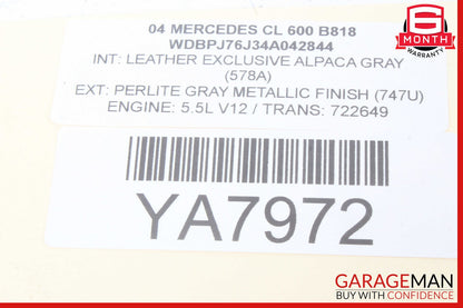 03-06 Mercedes W215 CL600 CL55 CL65 AMG Center Console Switch 2158214251 OEM