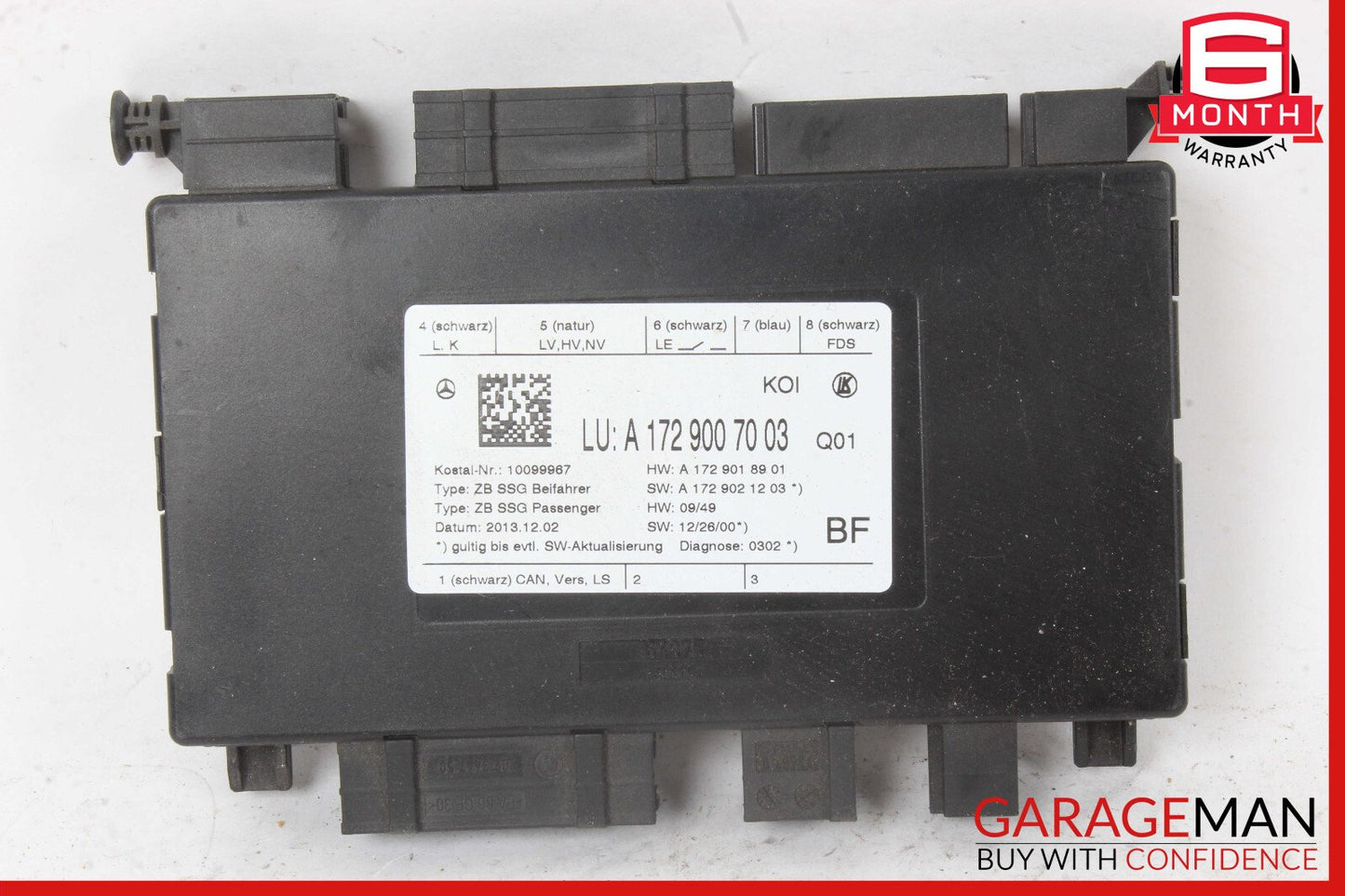 08-20 Mercedes W205 C300 CLS400 Front Right Side Seat Control Module Unit
