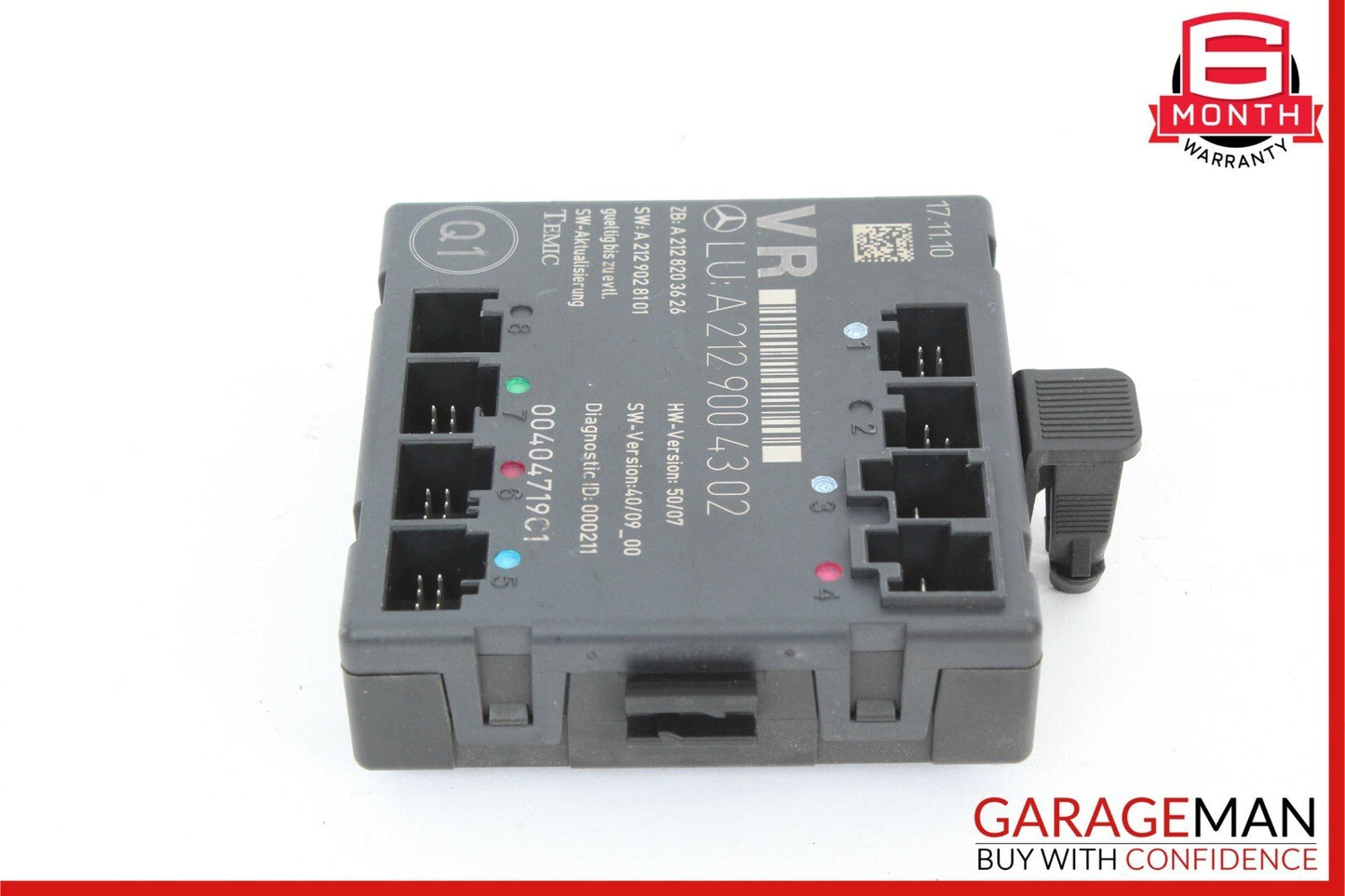 08-18 Mercedes E550 C250 E400 Front Right Side Door Control Module Unit
