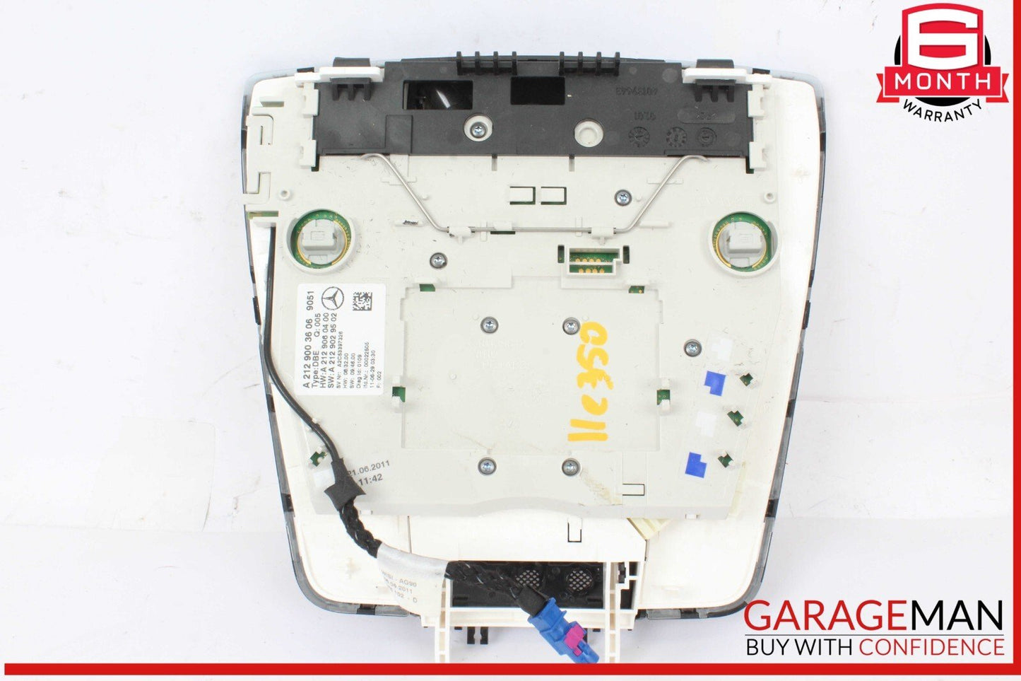 10-18 Mercedes W212 E350 Bluetec Front Overhead Dome Light Lamp 2129003606 OEM