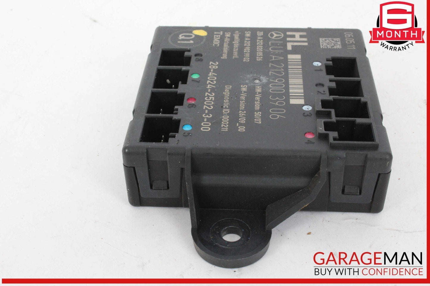 08-18 Mercedes W204 C250 Rear Left Side Door Control Module 2129003906 OEM