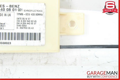 08-11 Mercedes W204 C300 C250 Tire Pressure Monitoring System TPMS Receiver OEM
