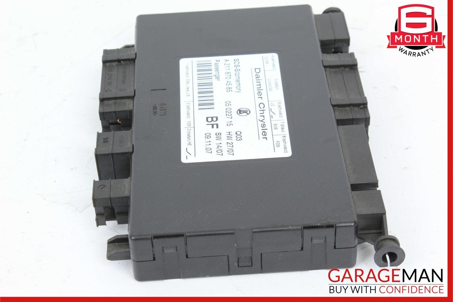 03-12 Mercedes GL500 GL450 CLS550 E350 Front Right Seat Control Module Unit