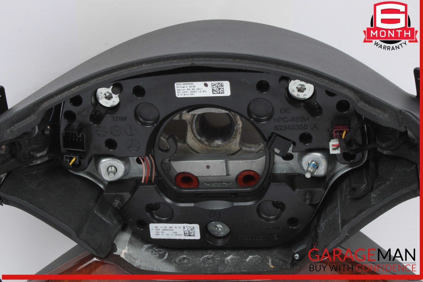 10-14 Mercedes W221 S400 S550 4 Spoke Steering Wheel w/ Paddle Shifters OEM