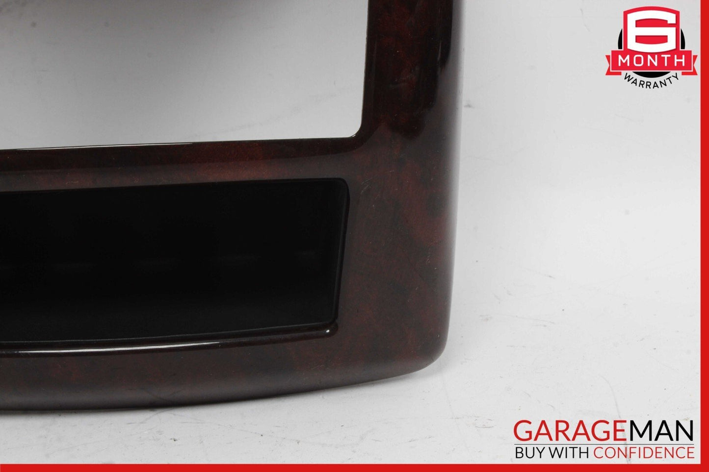 07-13 Mercedes W221 S550 S63 AMG Center Console Rear AC Control Trim Bezel Wood