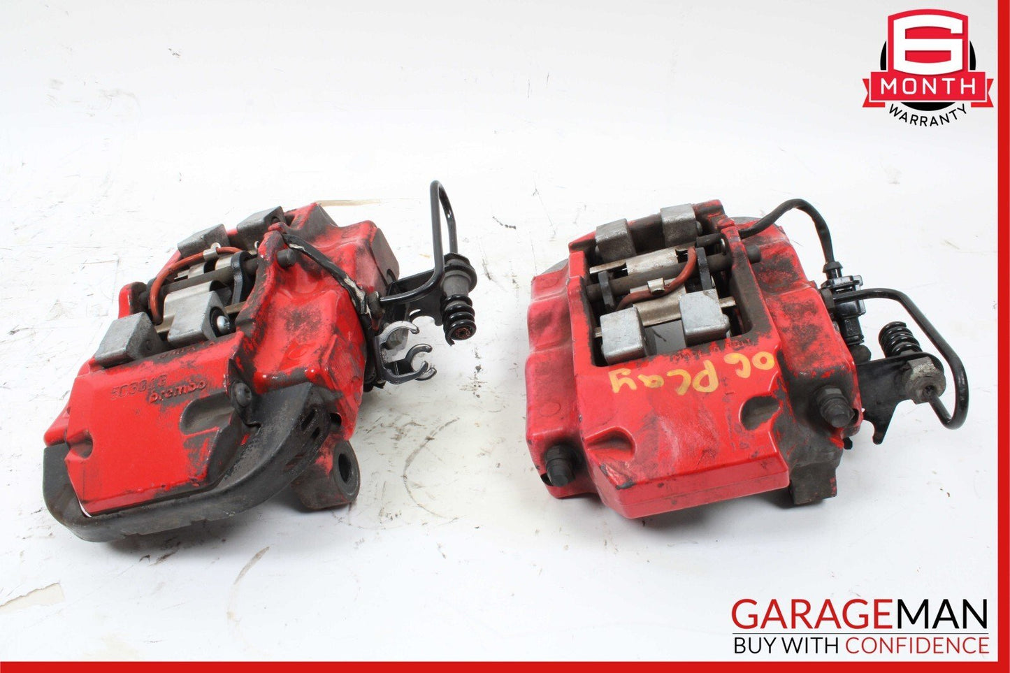 03-10 Porsche Cayenne Turbo Brembo Rear Brake Caliper Calipers Set of 2 Pc OEM