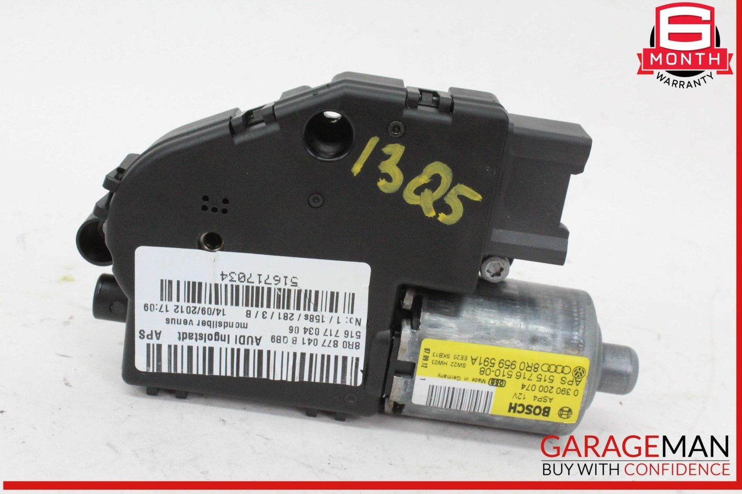 13-17 Audi Q5 SQ5 Panoramic Sunroof Sun Roof Motor 8R0877041B OEM