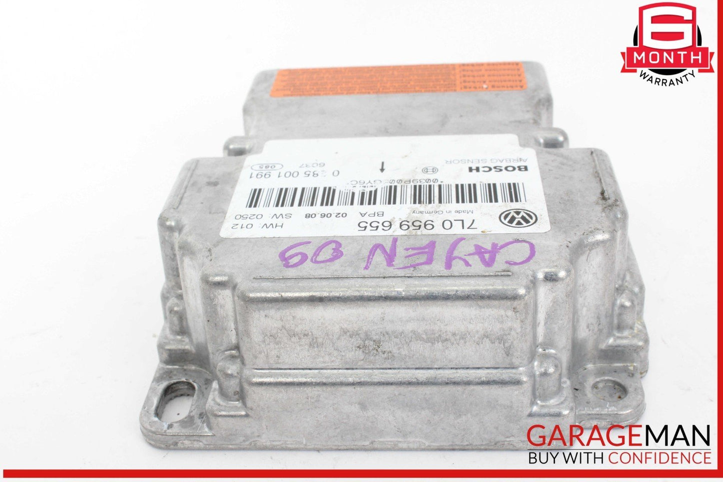 08-10 Porsche Cayenne 957 Airbag Air Bag SRS Sensor Control Module 7L0959655 OEM