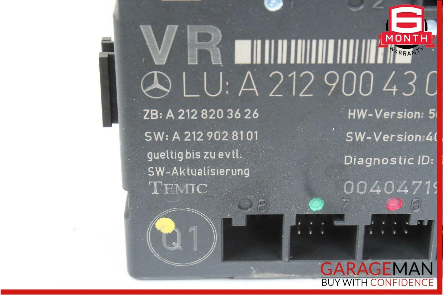 08-15 Mercedes W204 C250 C63 AMG Front Right Passenger Side Door Control Module