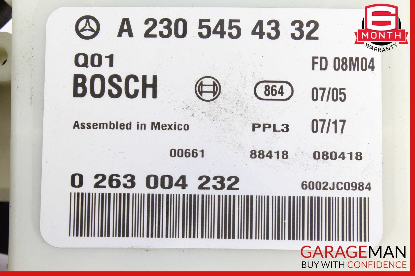 07-12 Mercedes R230 SL550 SL500 Park Parking Assist Control Module OEM