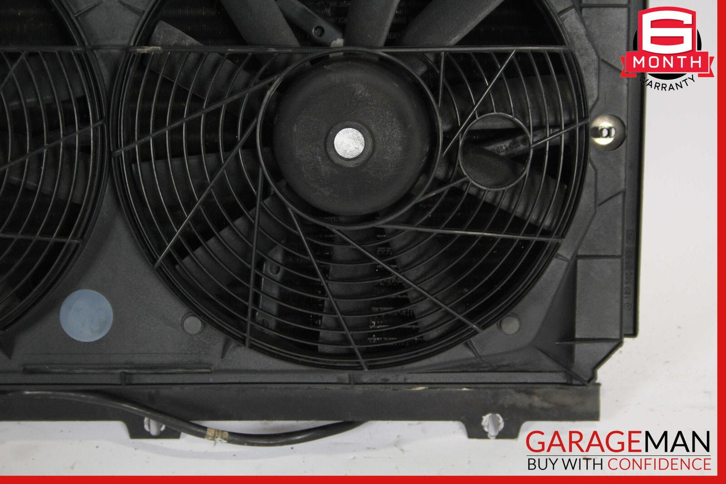 90-93 Mercedes R129 500SL AC A/C Condenser Radiator Cooling Fan Shroud Motor