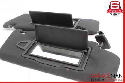 08-14 Mercedes W204 C250 Front Right and Left Sunvisor Sun Visor Set Black OEM