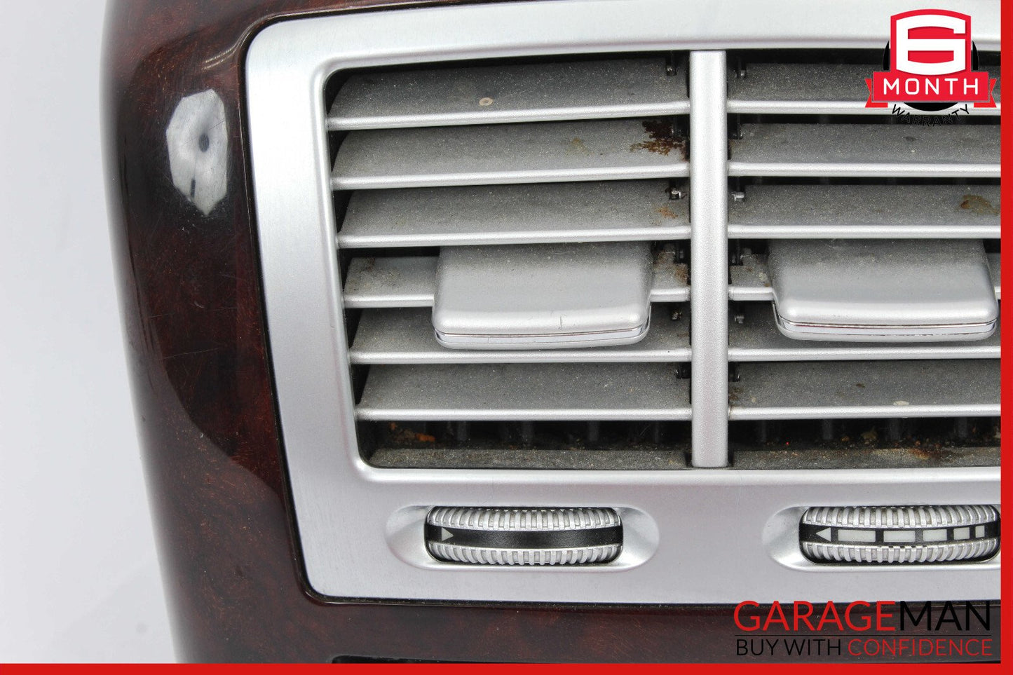 07-13 Mercedes W221 S550 Center Console AC A/C Air Vent Trim Rear OEM
