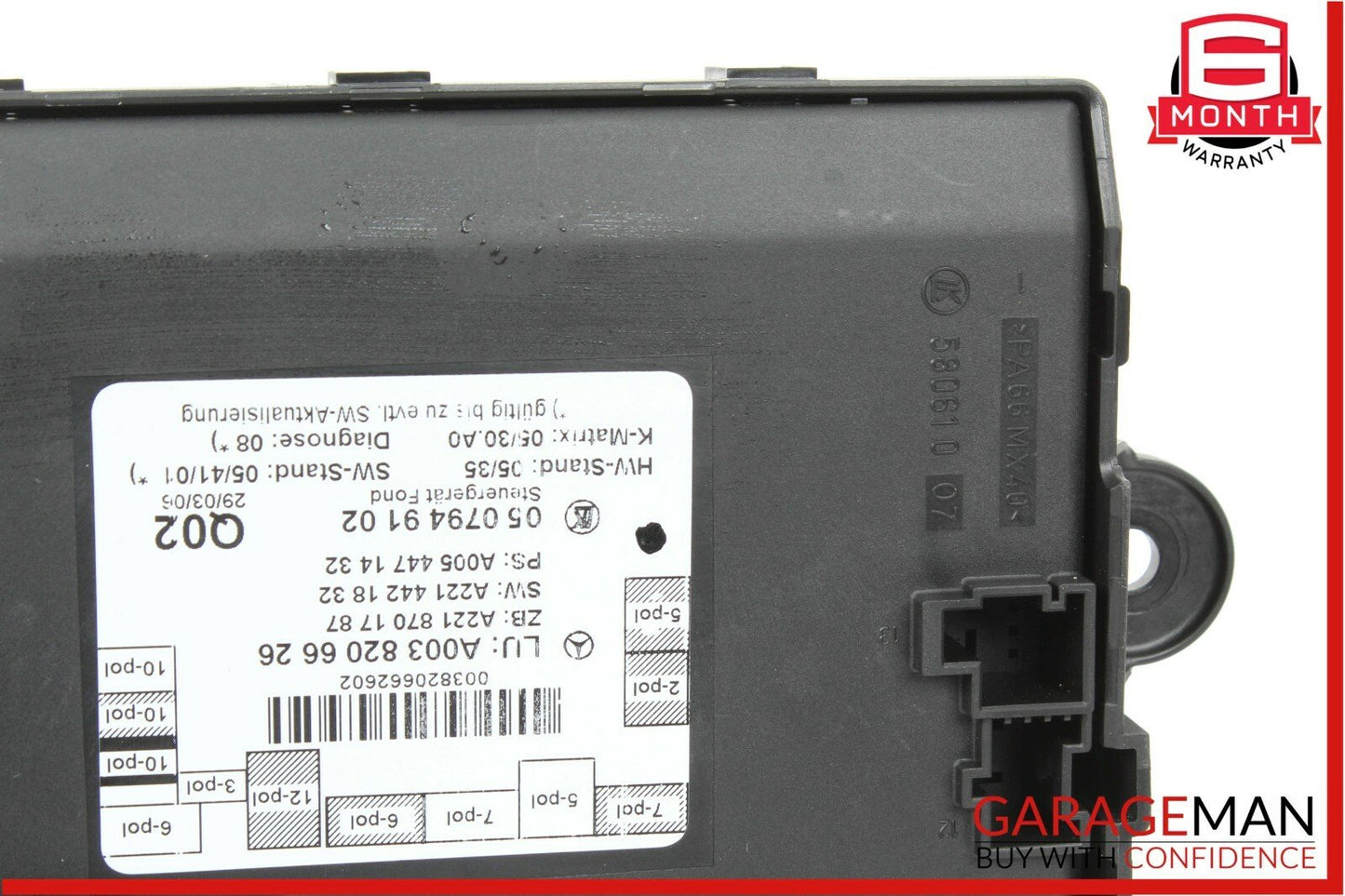 07-09 Mercedes W221 S550 Rear Left or Right Side Door Controller Module Unit OEM