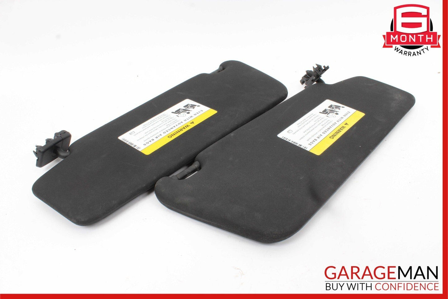 08-15 Mercedes W204 C250 C300 Right and Left Sunvisor Sun Visor Set Black OEM