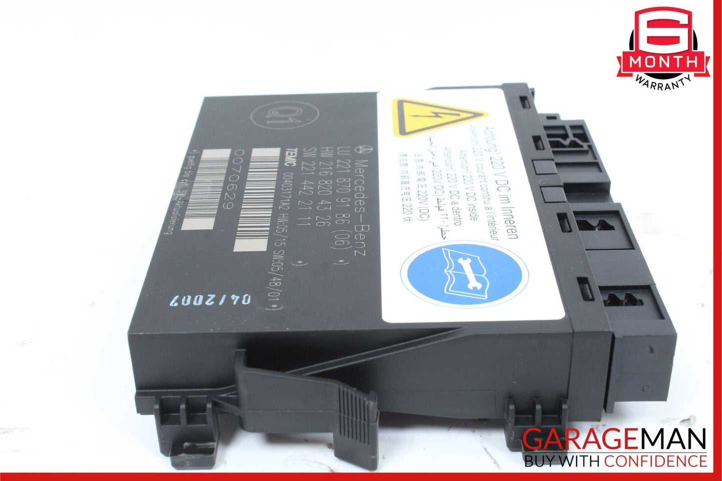 07-10 Mercedes W221 S63 AMG Front Left or Right Seat Contour Control Module OEM