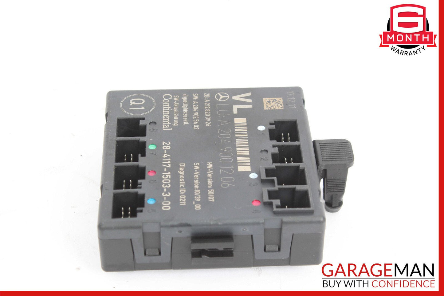 12-15 Mercedes W204 C250 C350 Front Left Driver Side Door Control Module Unit