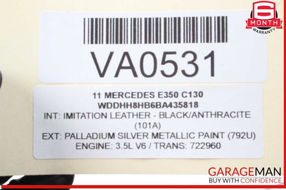 07-18 Mercedes W212 E350 C350 Engine Motor Lower Oil Pan Cap OEM