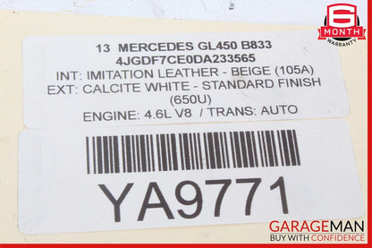 11-17 Mercedes X166 GL450 S550 CL550 E550 Oil Separator Cover 2780180035 OEM