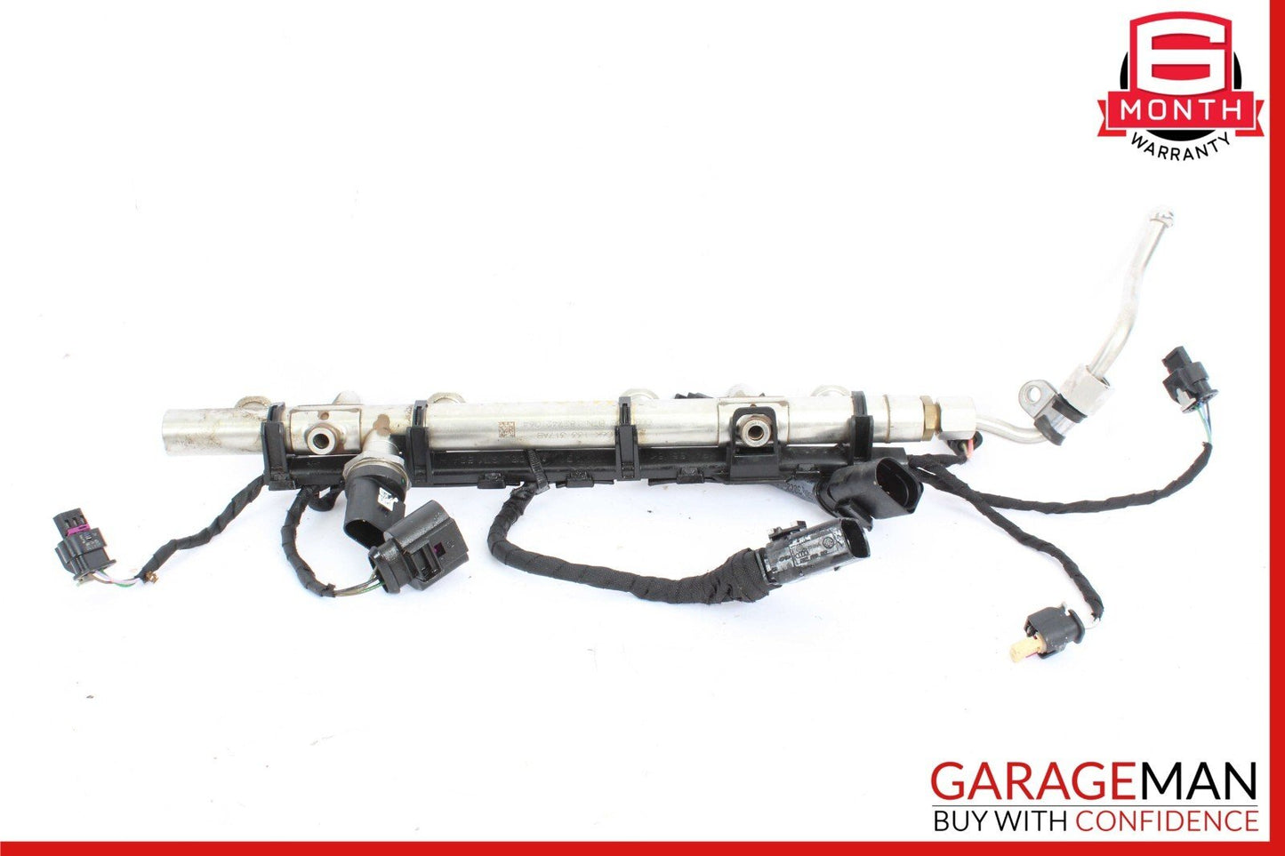 17-19 Porsche Macan 95B Fuel Injection Rail w/ Connector Wiring Harness OEM