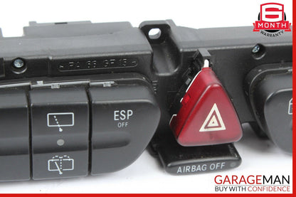 01-05 Mercedes W203 C240 C320 Center ESP Hazard Light Door Control Switch Panel